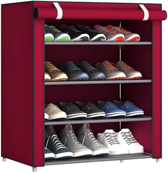 Shoe rack with cover